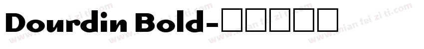 Dourdin Bold字体转换
